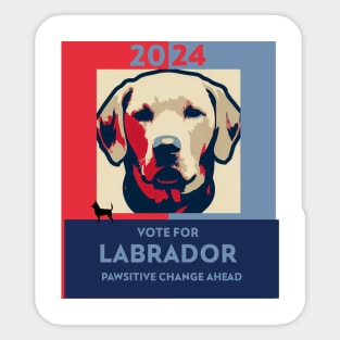 Pawsidential Labrador Sticker